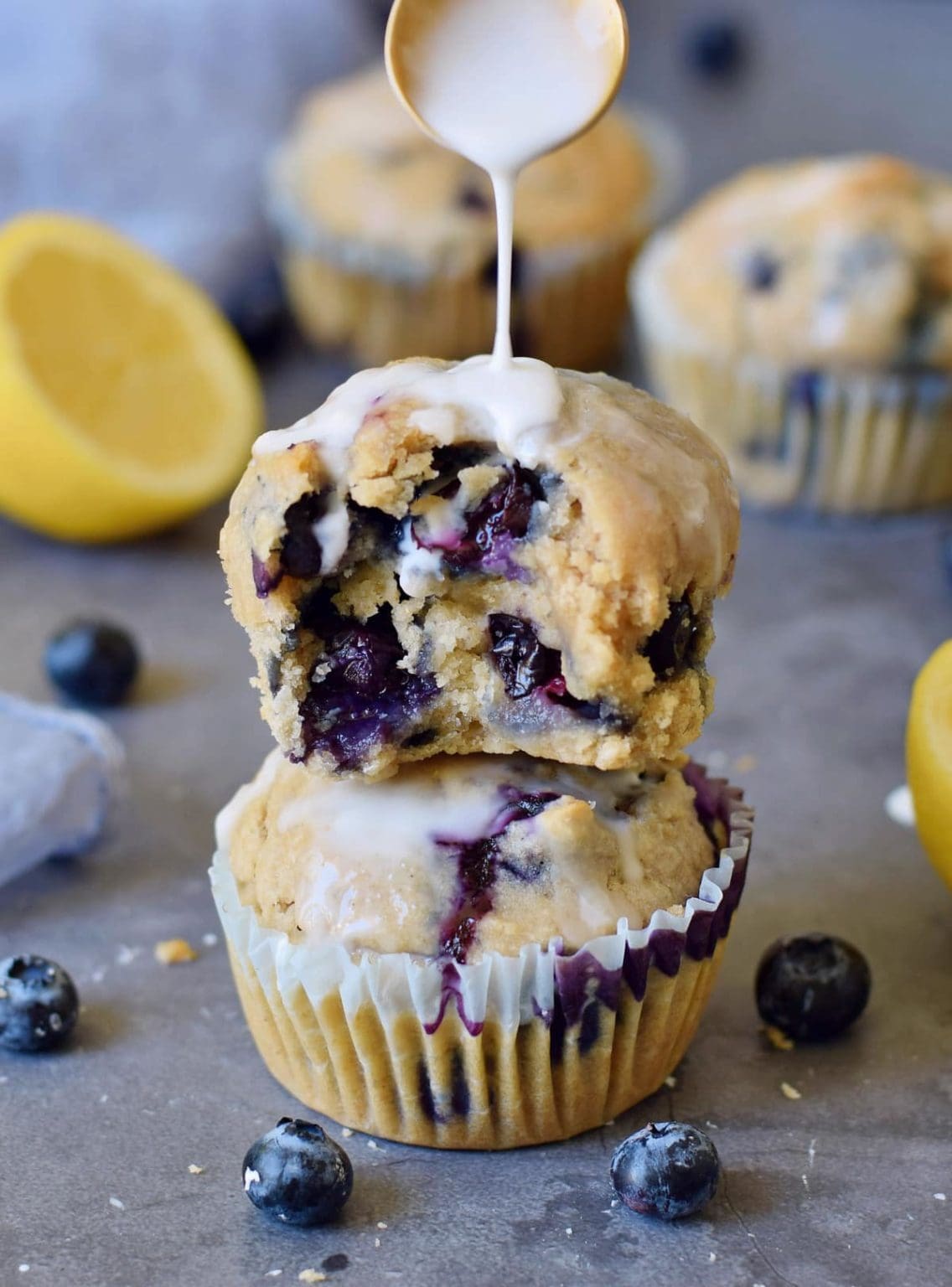 Vegan Blueberry Muffins | Gluten-Free &amp; Easy - Elavegan
