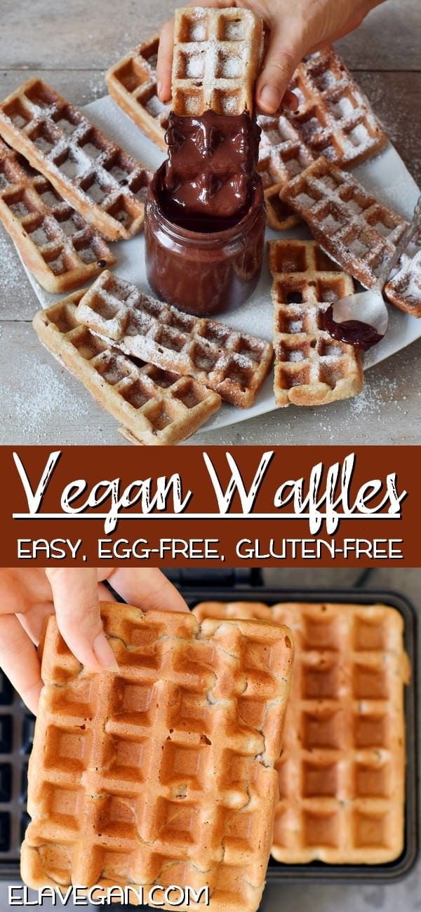Pinterest Collage easy gluten free vegan waffles