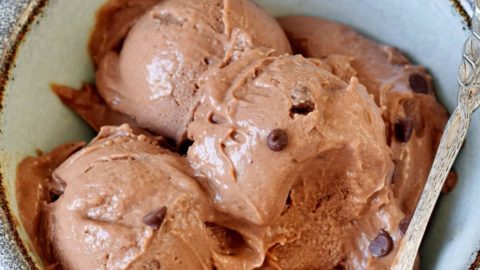 eating dairy free chocolate soft serve