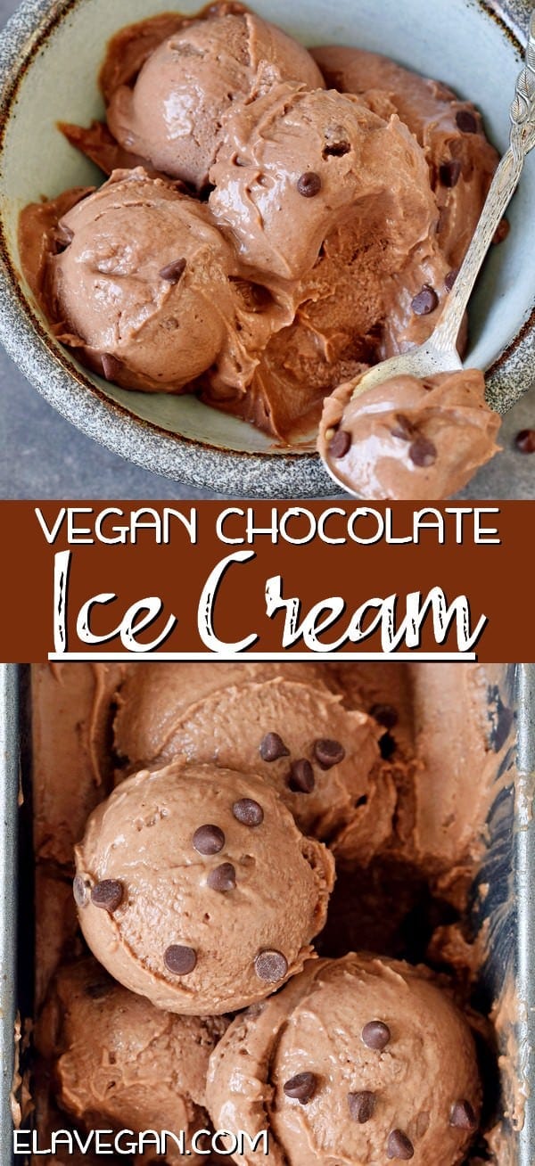 Vegan Chocolate Ice Cream Recipe (No Churn)