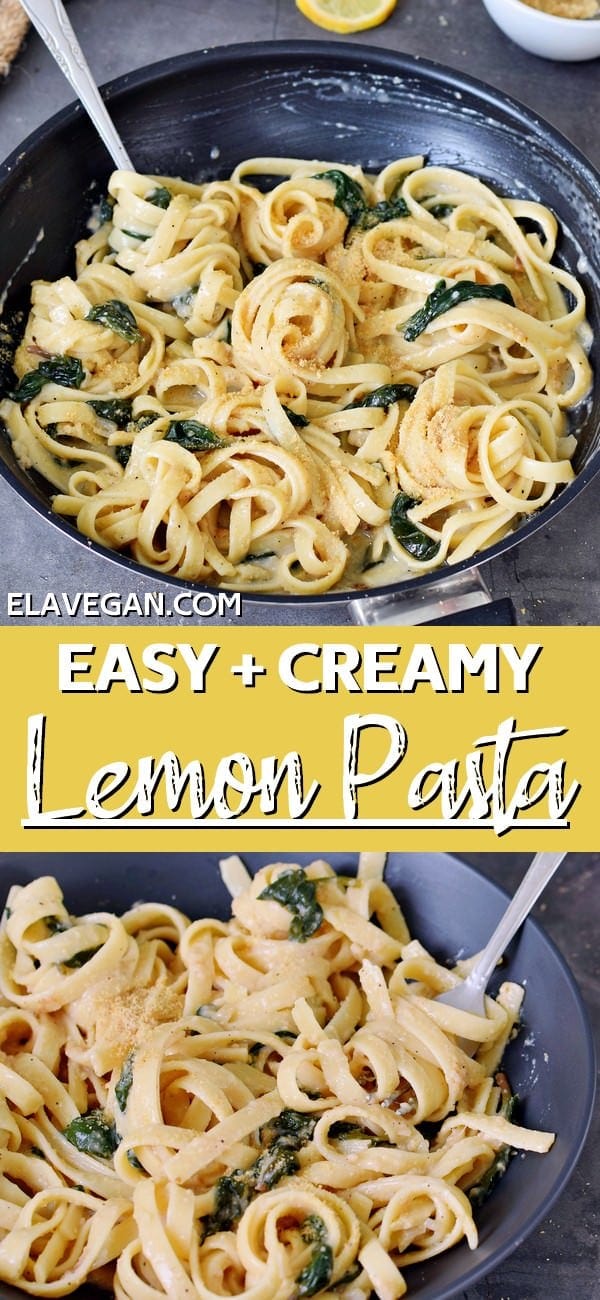 easy and creamy lemon pasta