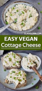 Vegan Cottage Cheese (Easy Recipe) - Elavegan