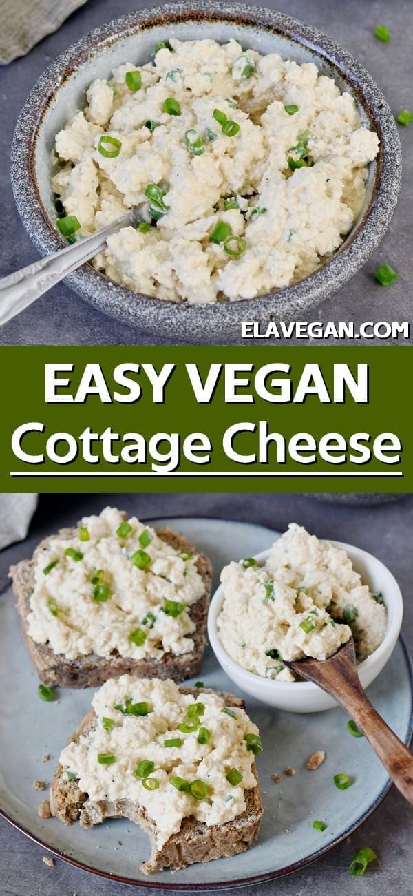 pinterest collage easy vegan cottage cheese