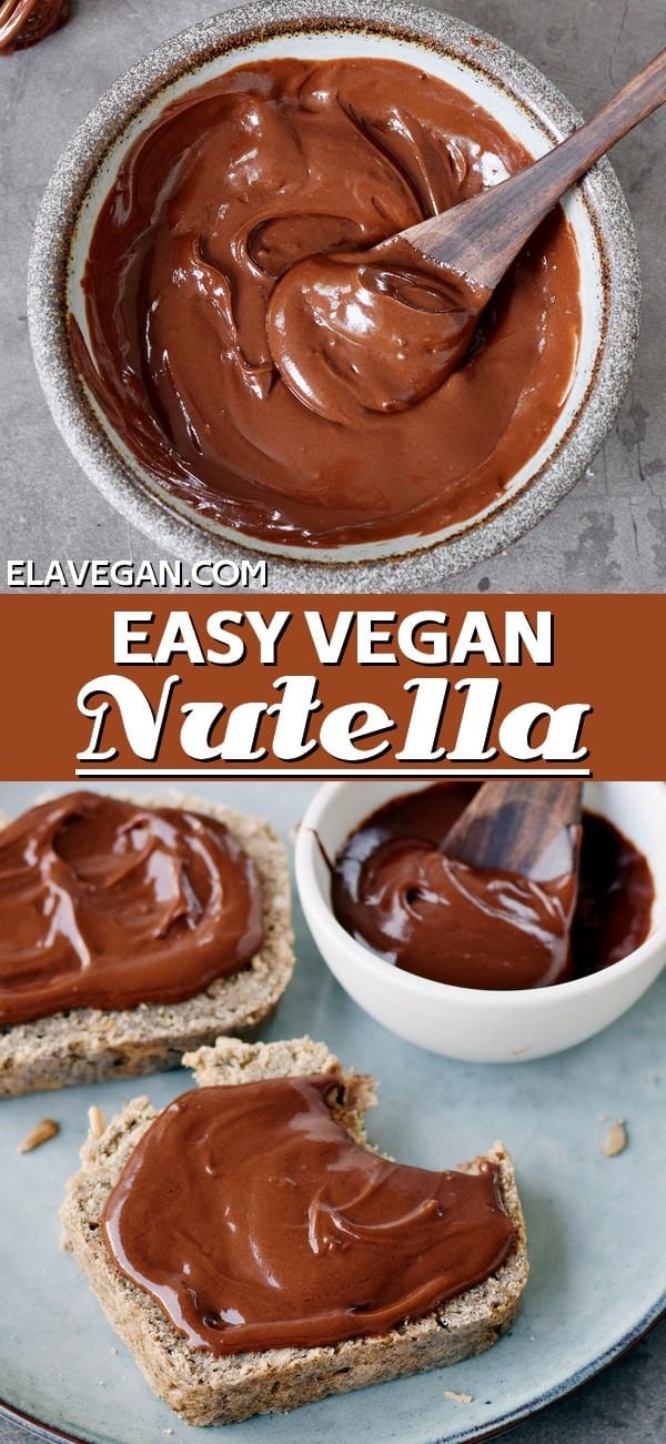 pinterest collage easy vegan nutella