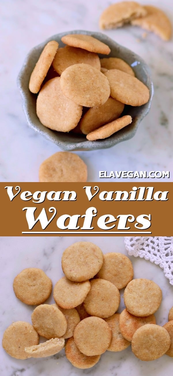pinterest collage homemade vegan vanilla wafers