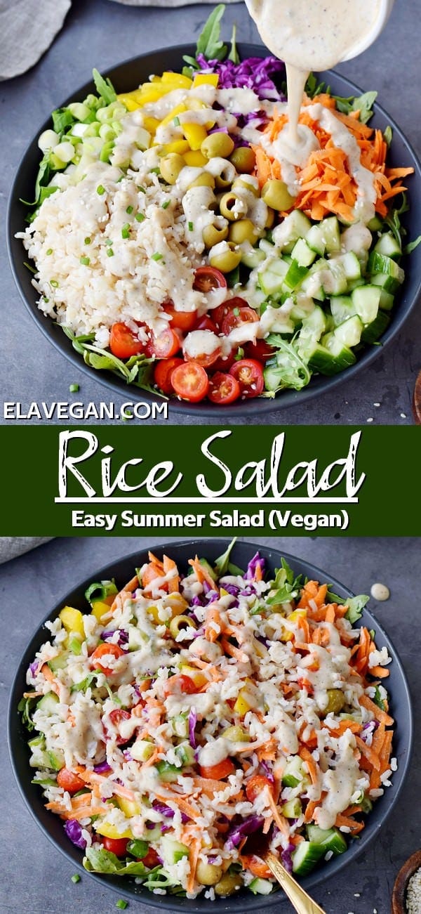 pinterest collage rice salad