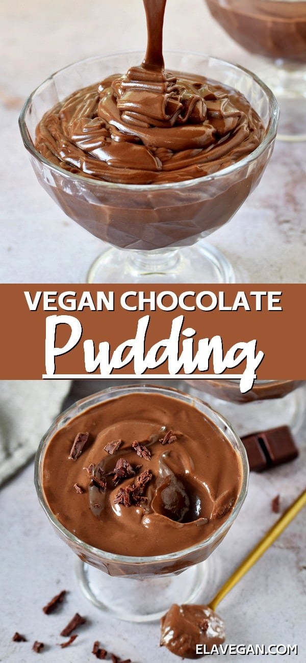 Pinterest Collage Vegan Chocolate Pudding