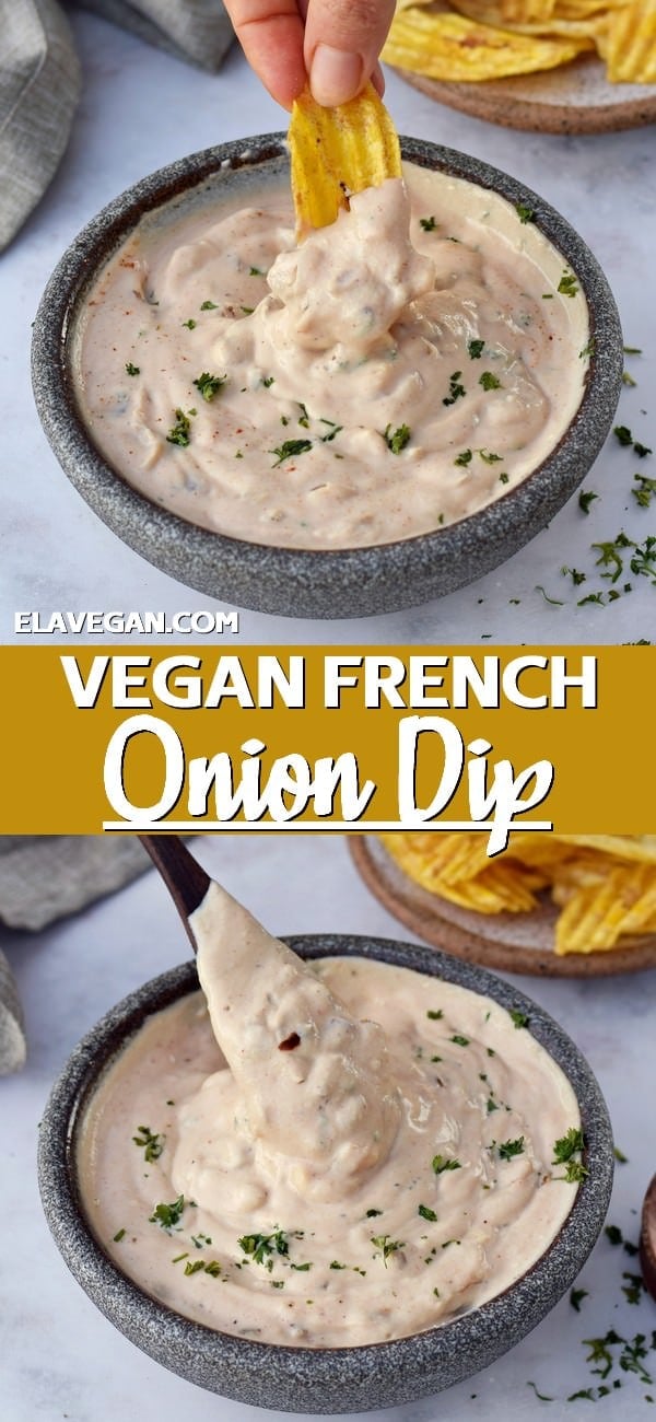 Vegan French Onion Dip (Easy Recipe)