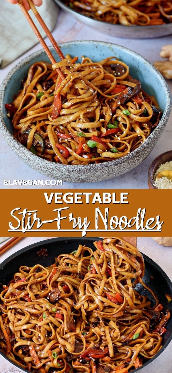 Vegetable Stir Fry Noodles Asian vegetarian noodle dish