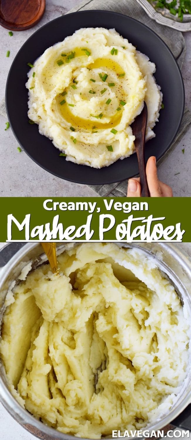 Pinterest Collage vegan mashed potatoes
