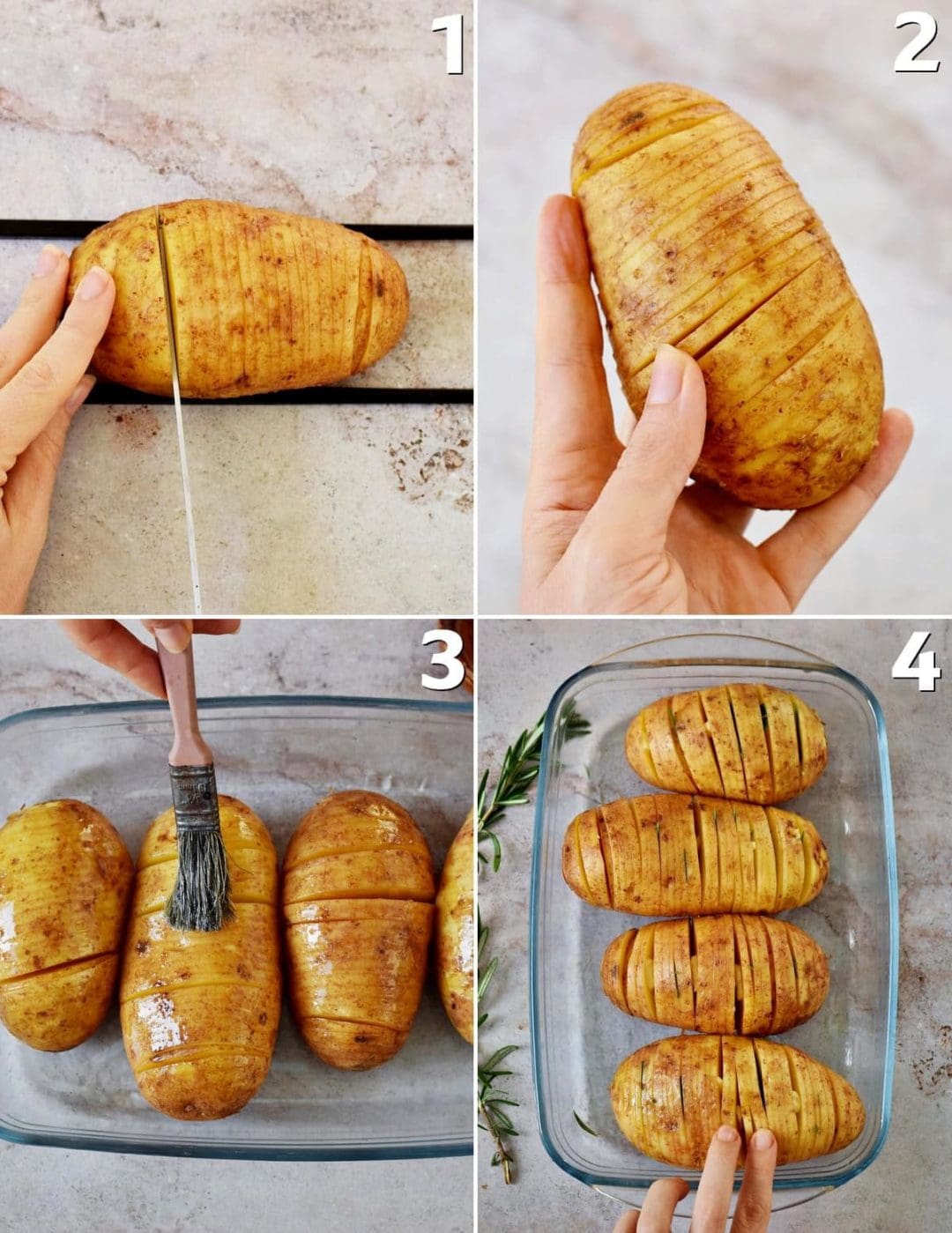 Hasselback Potatoes Recipe (Crispy and Easy) - Elavegan
