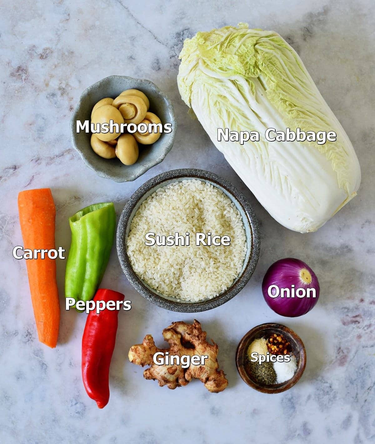 ingredients for cabbage rolls