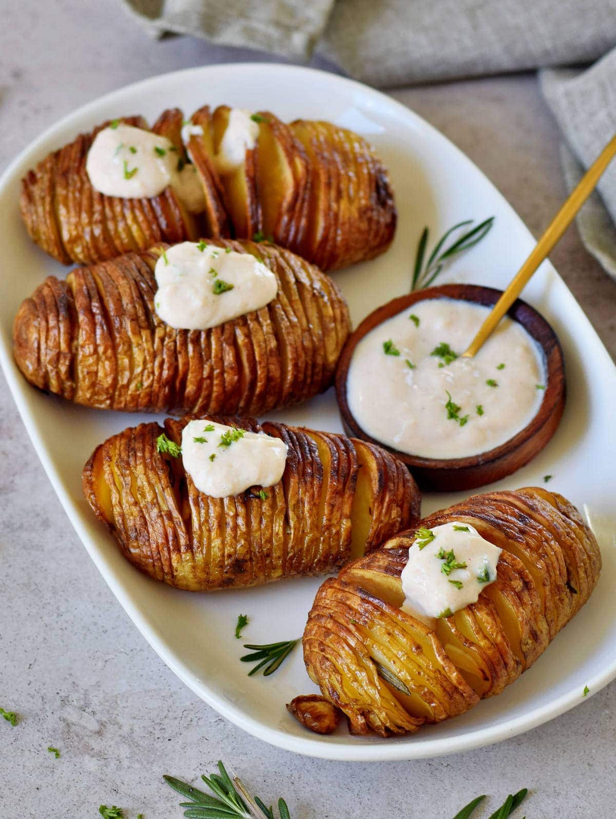 rosemary garlic potato fans