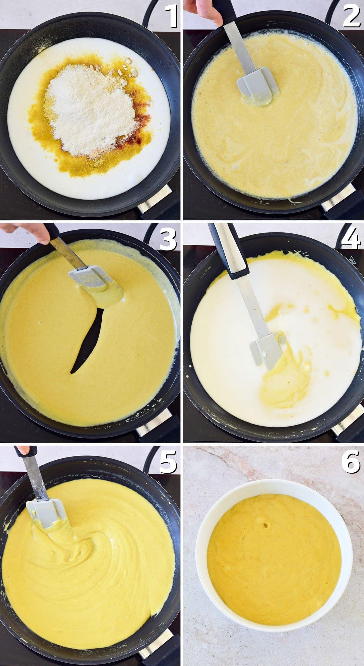 6 Schritt-für-Schritt-Fotos, wie man veganen Käse herstellt
