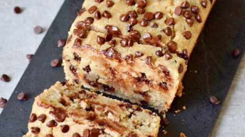 moist gluten-free vegan chocolate chip banana bread