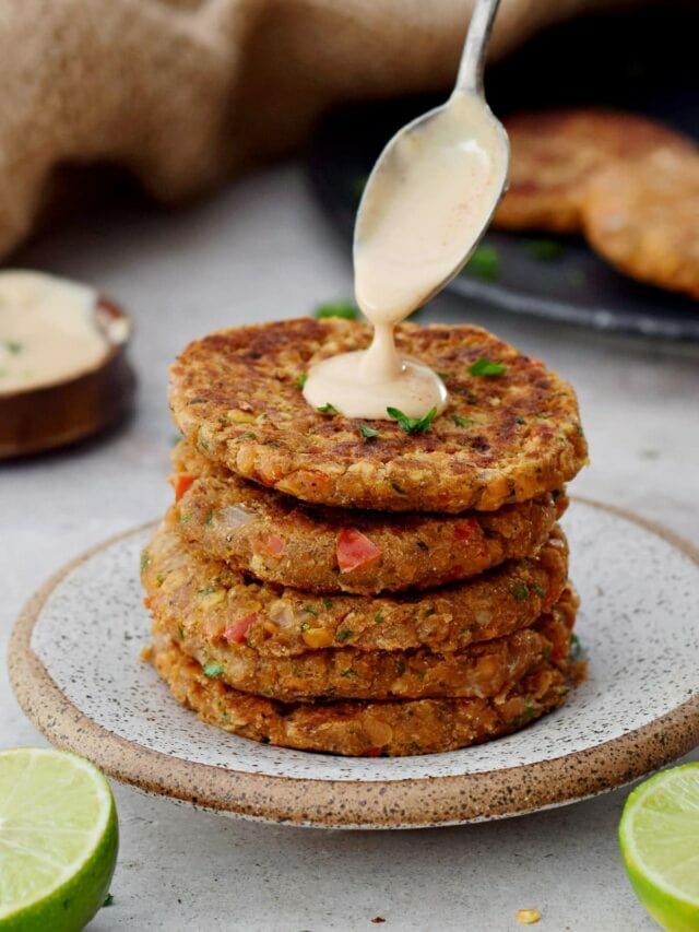 Red Lentil Patties | Easy Fritters Recipe