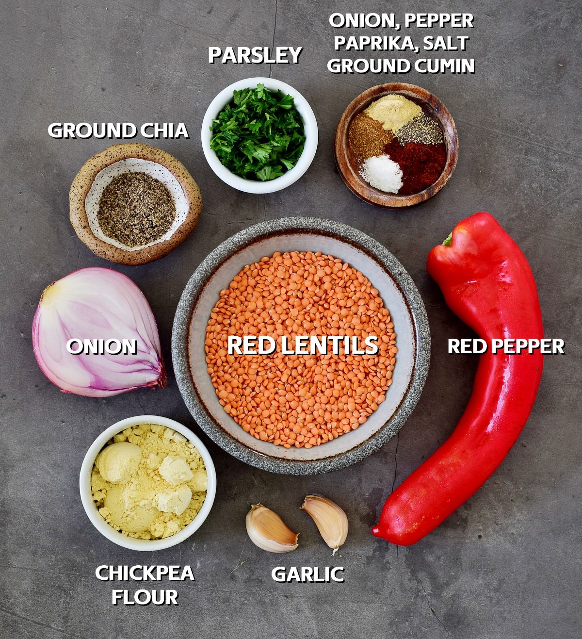 ingredients for fritters with