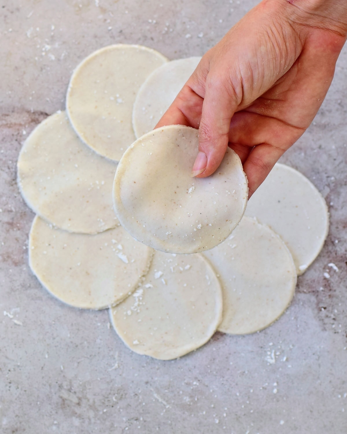 round gluten-free wrappers for Gyoza