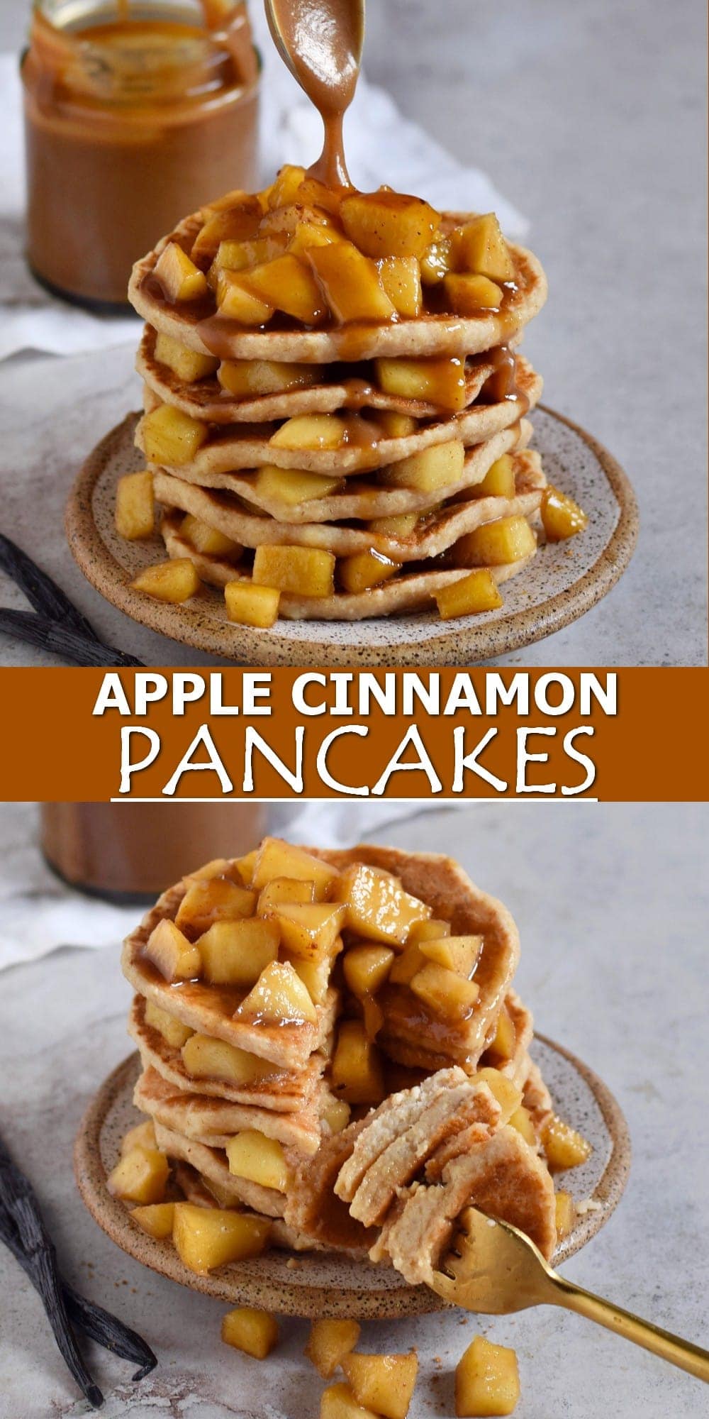 Pinterest Collage apple cinnamon pancakes