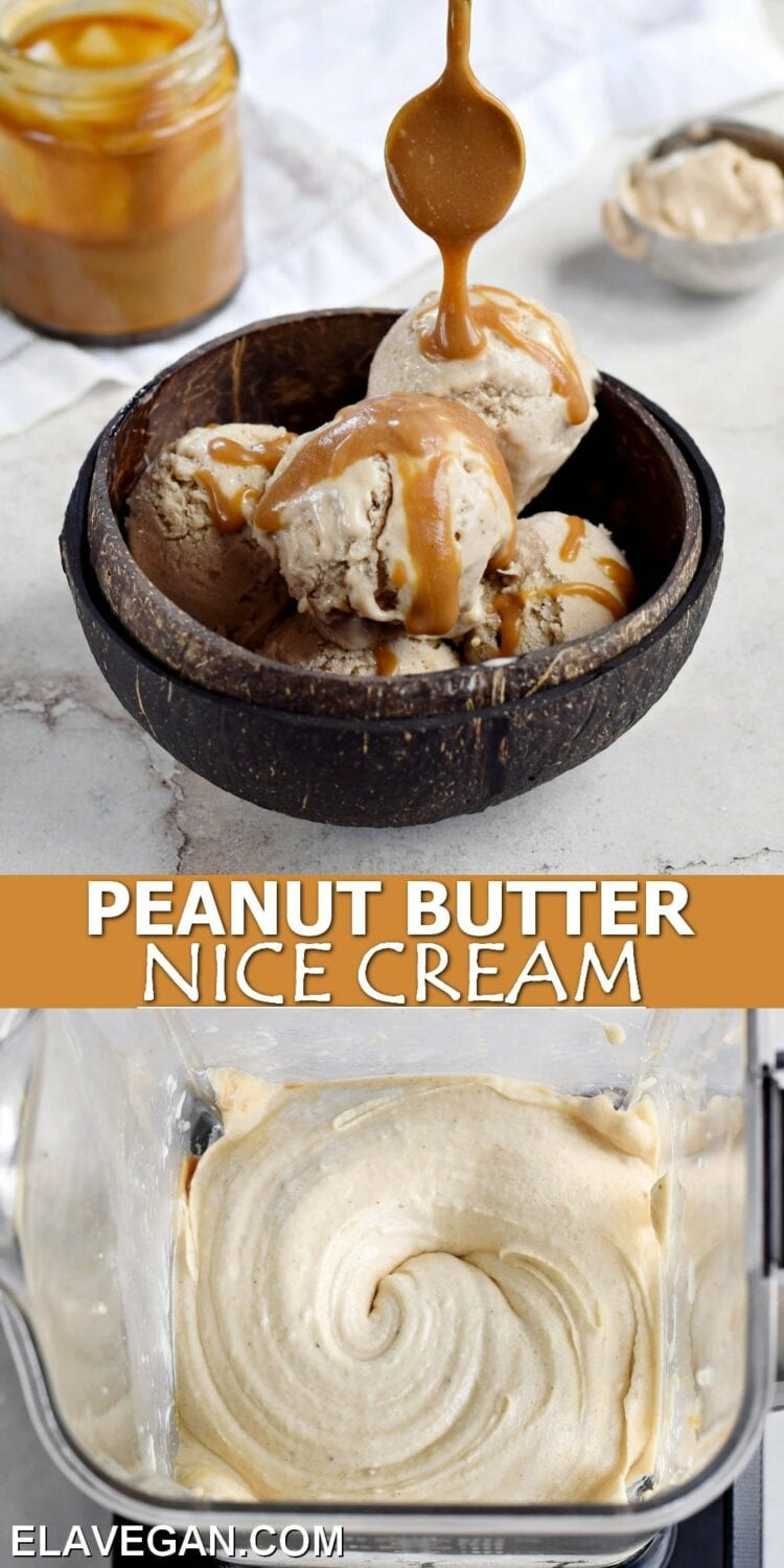 Pinterest Collage peanut butter nice cream