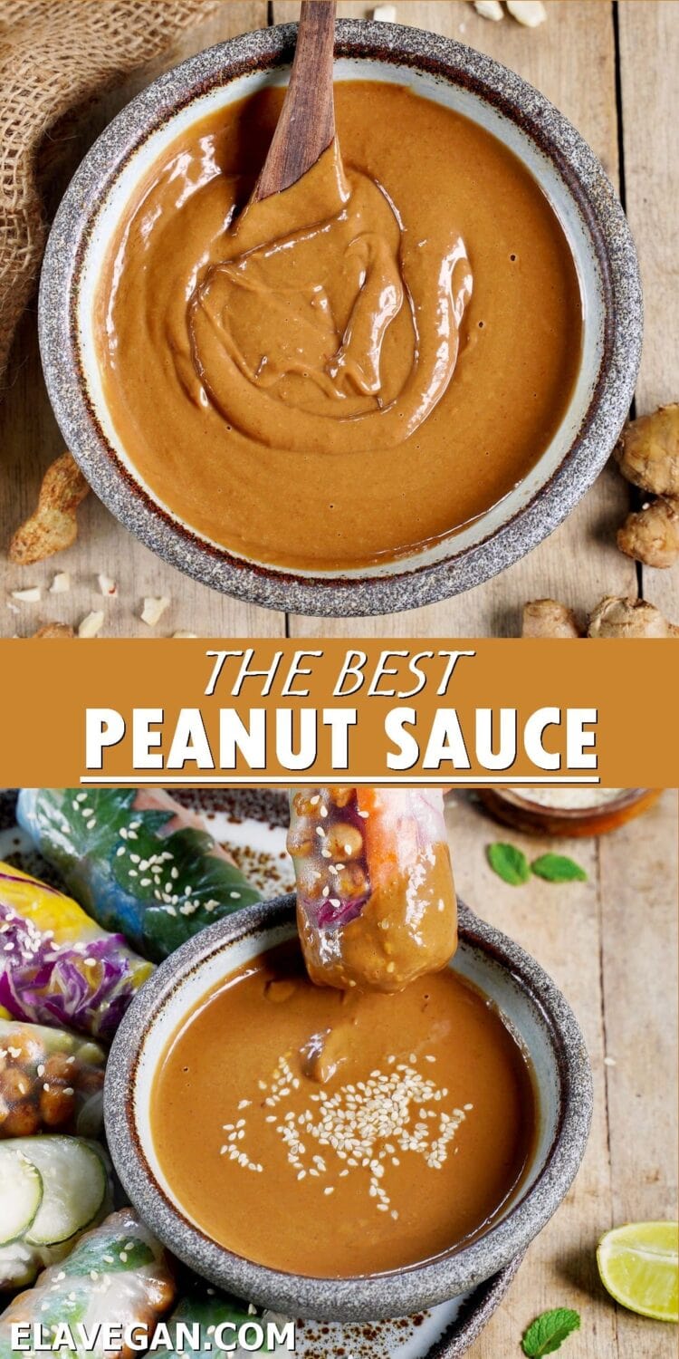 Pinterest Collage the best peanut sauce