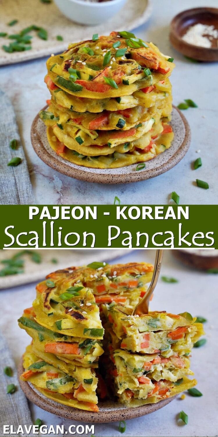Pinterest Pajeon - Korean Scallion Pancakes