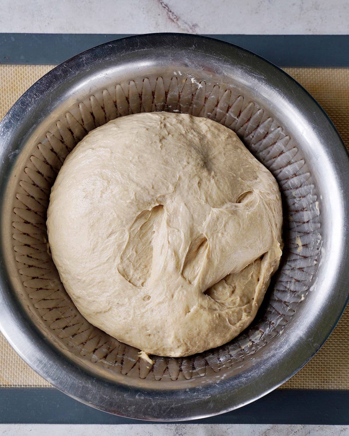 yeast dough after rising