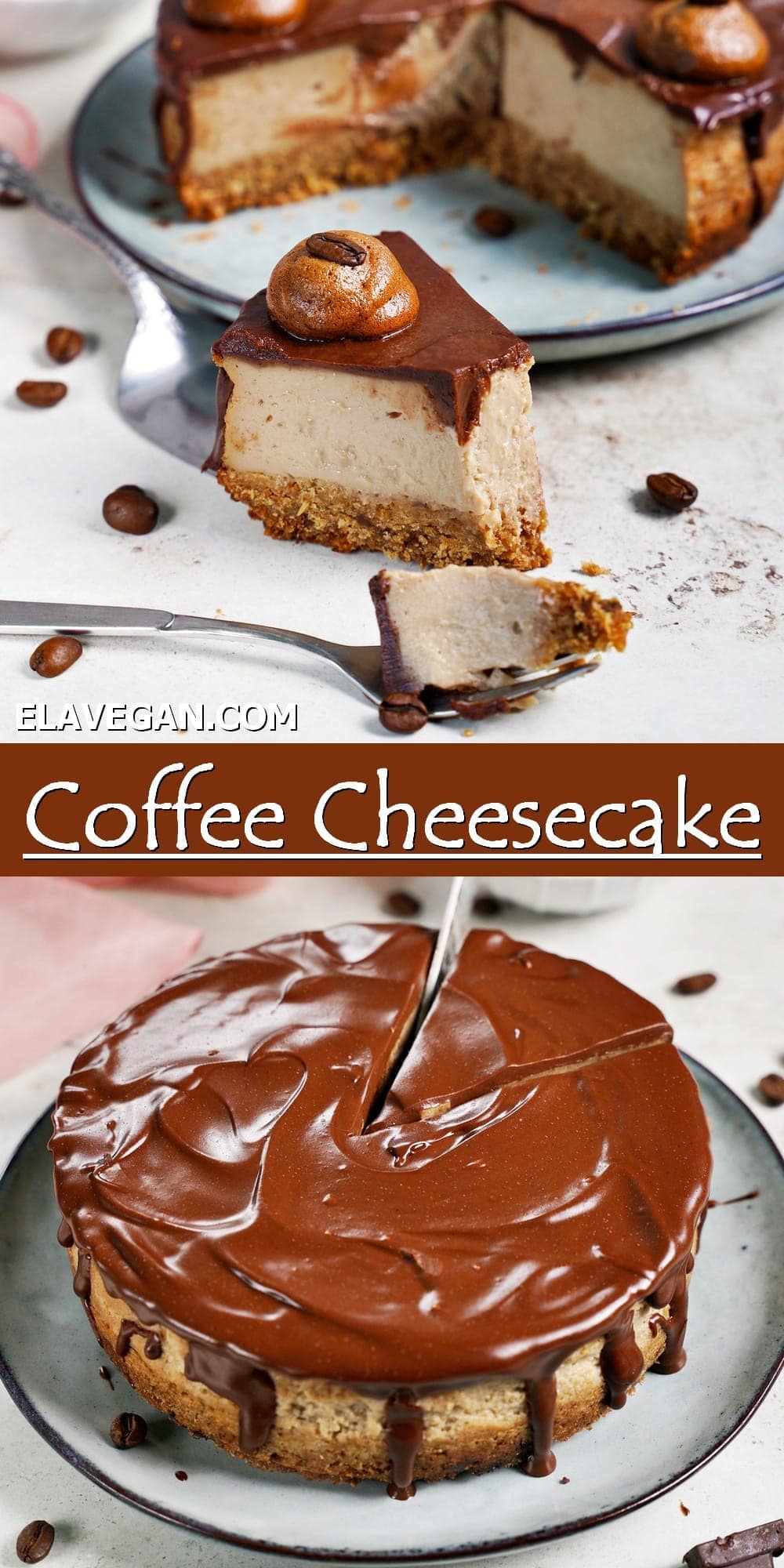Pinterest Collage coffee cheesecake