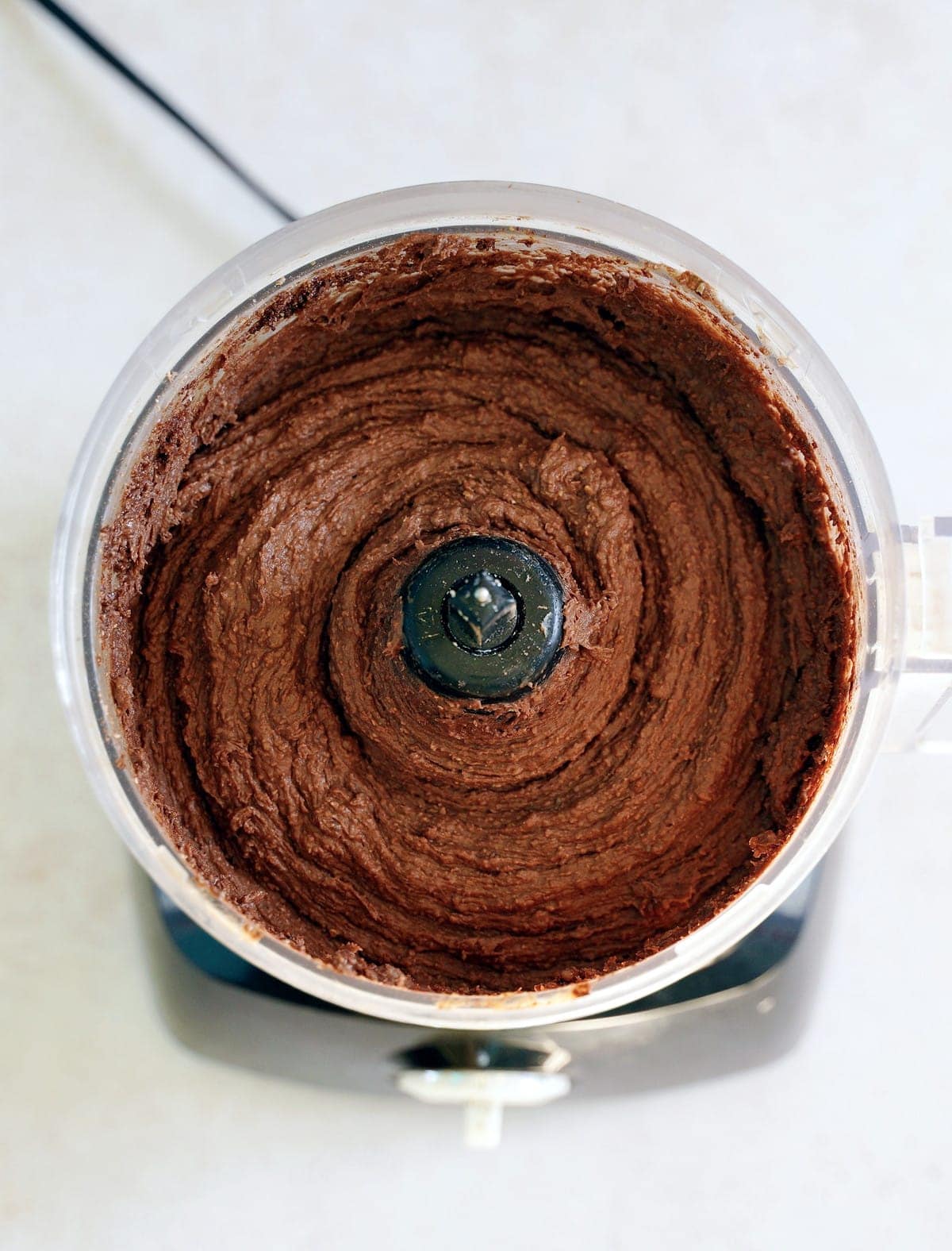 brownie batter in food processor