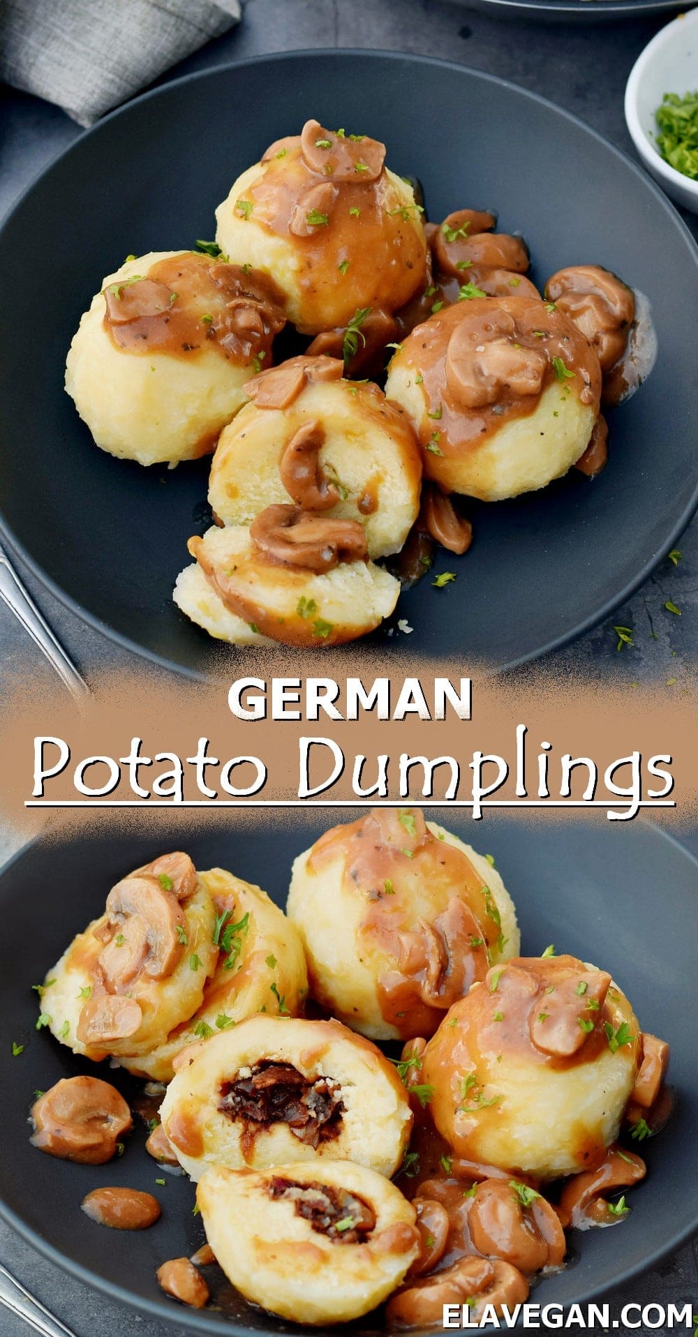 Pinterest Collage German potato dumplings