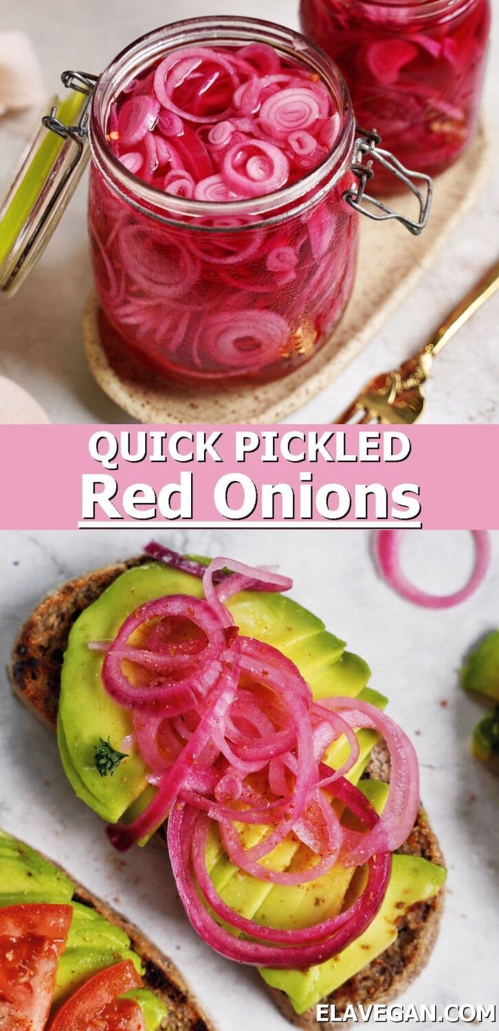 Pinterest Collage quick pickled red onions