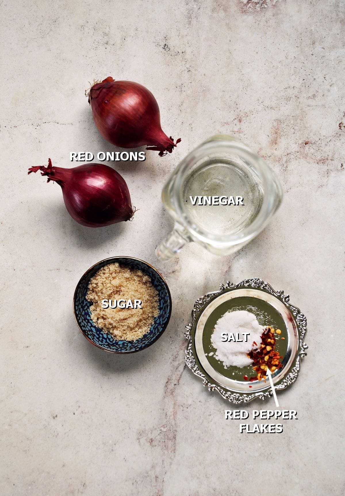 ingredients for onion pickle