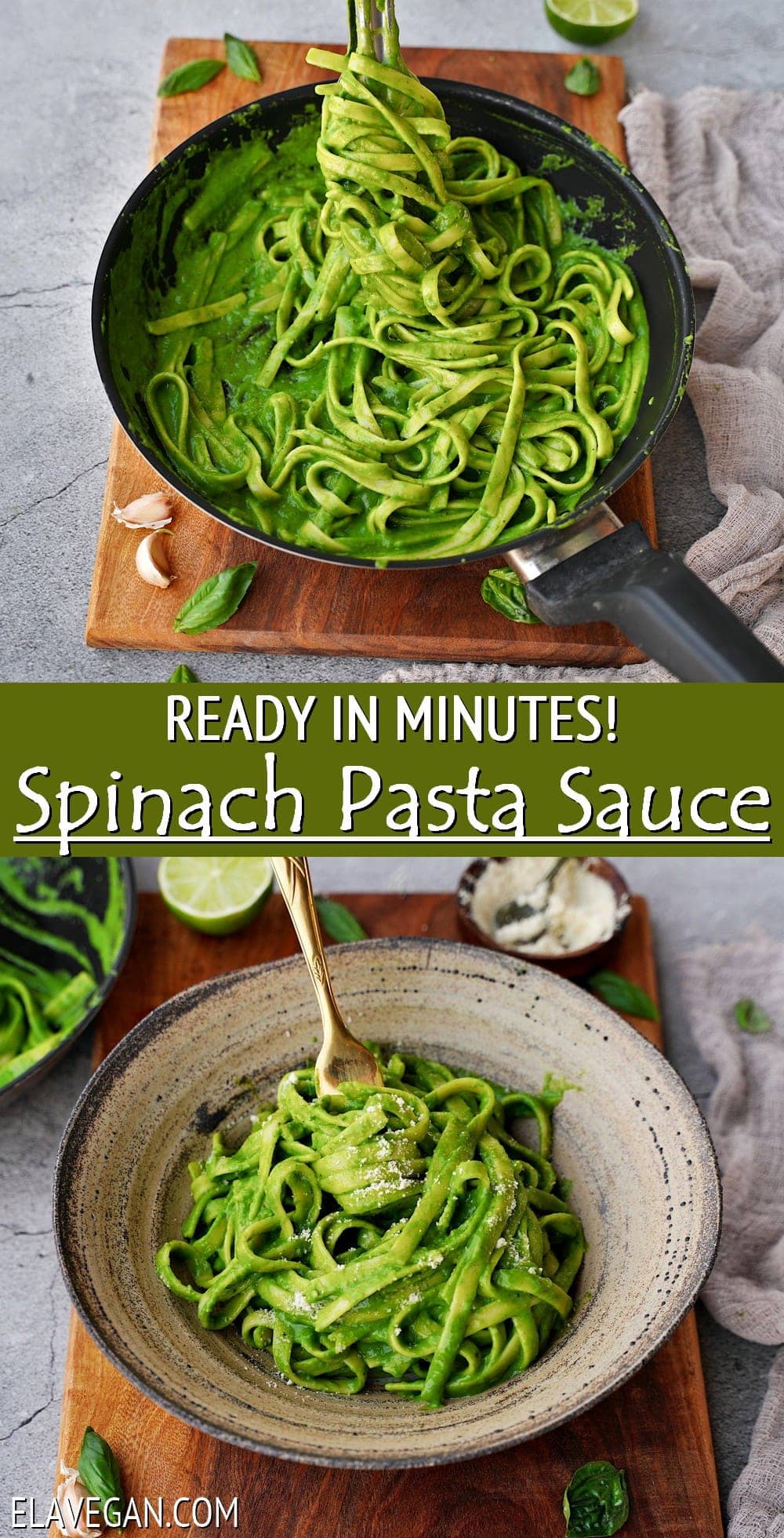 Pinterest Collage Spinach Pasta Sauce