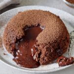 Vegan lava chocolate cake