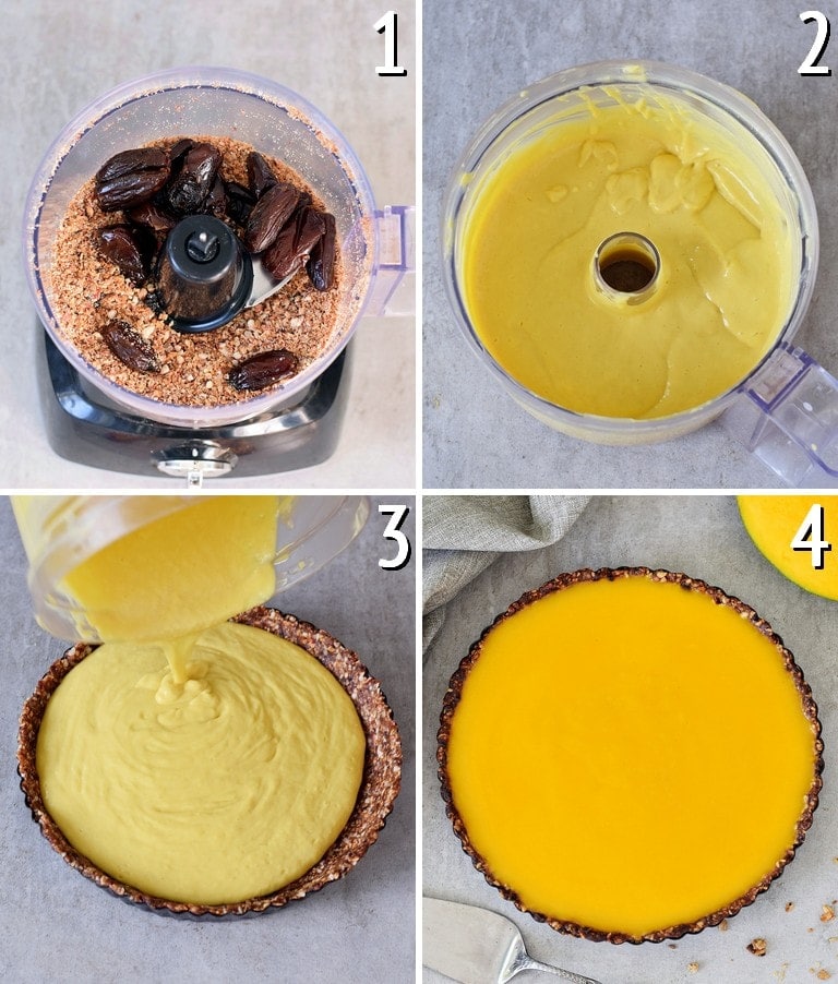 Mango Tarte in 4 Schritten zubereiten