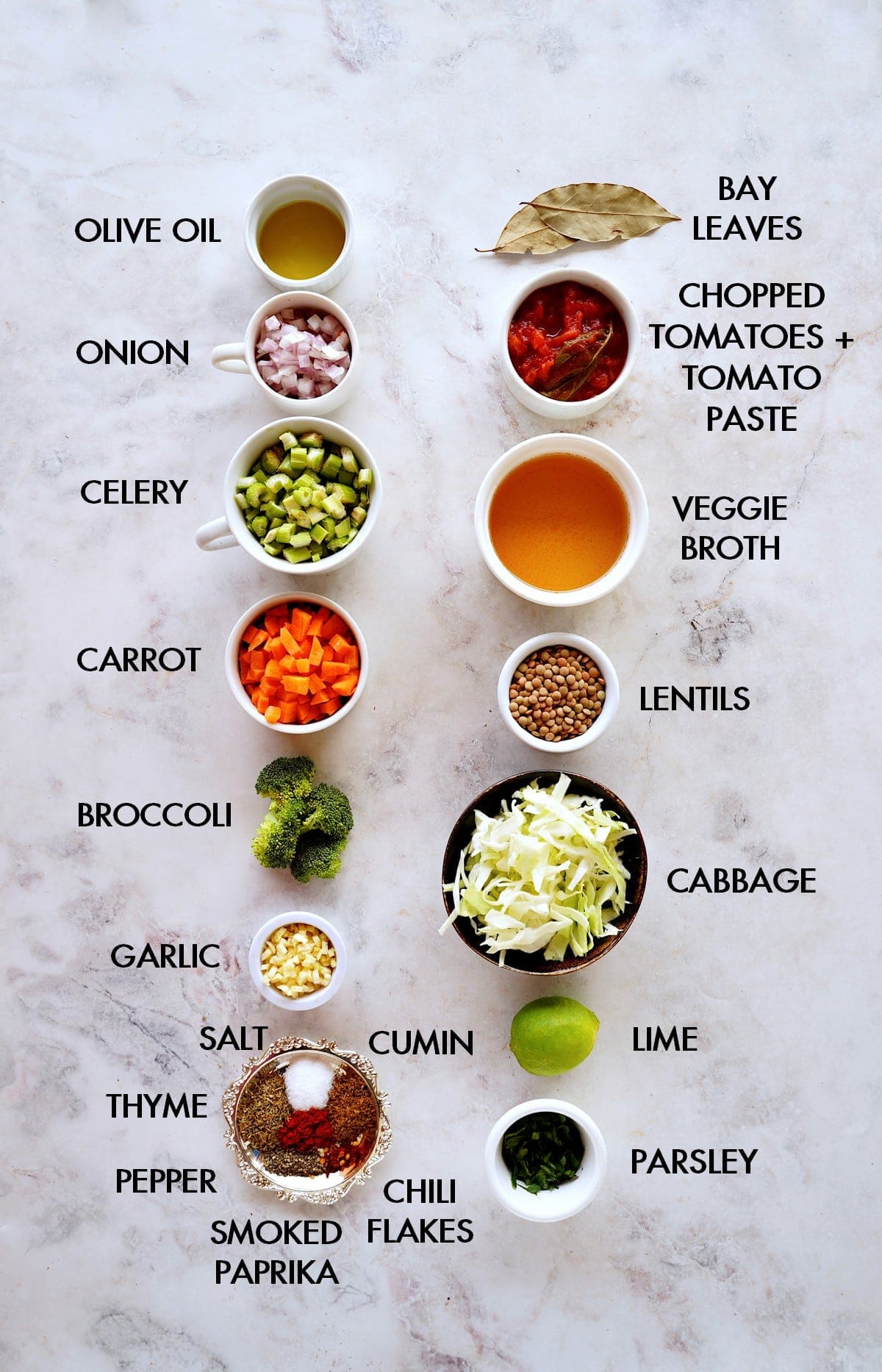 ingredients for detox stew