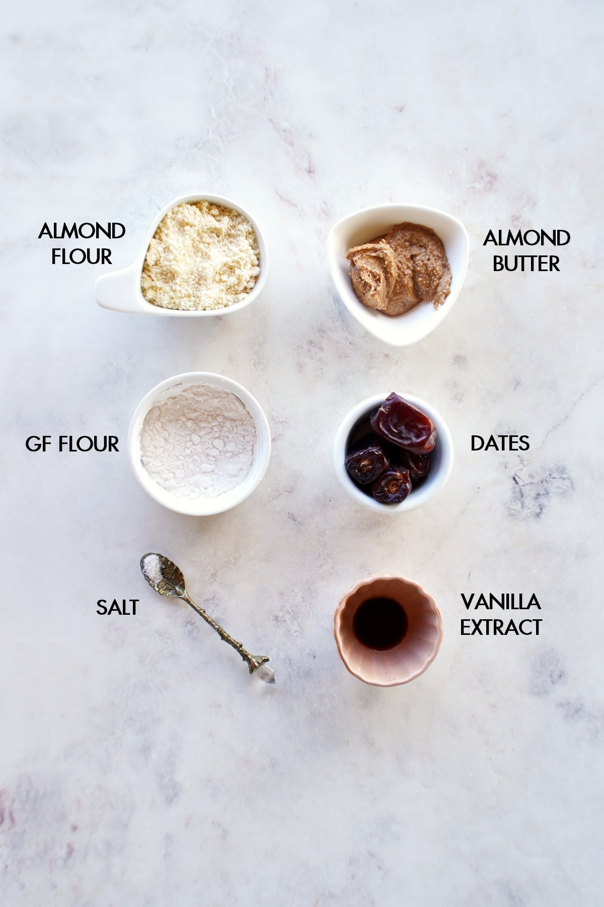 ingredients for healthy kipferl cookies