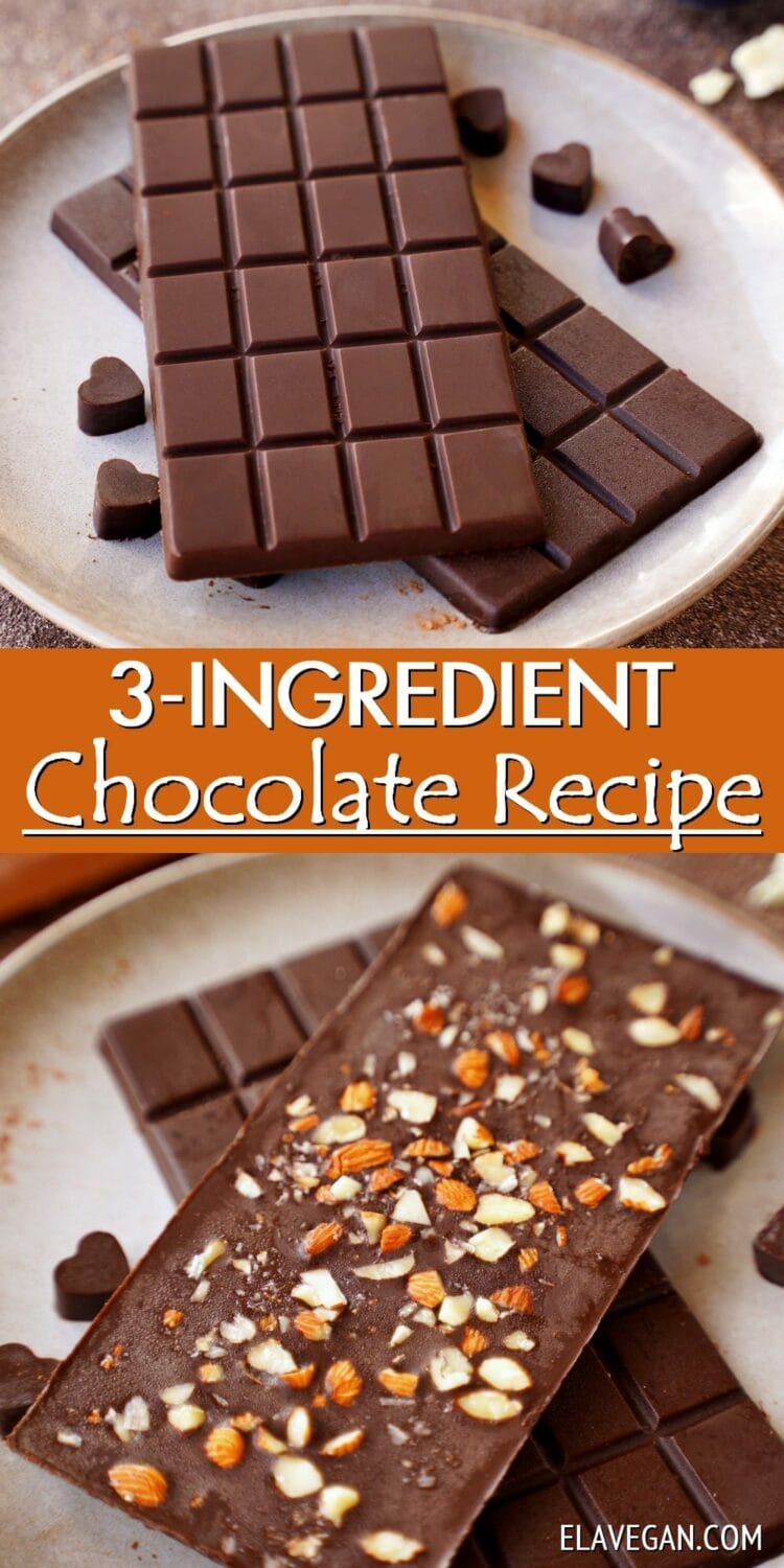 Pinterest Collage 3-Ingredient Chocolate Recipe