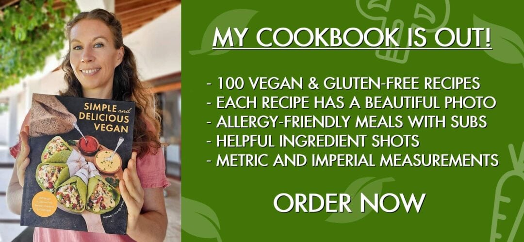 Simple and delicious vegan cookbook banner