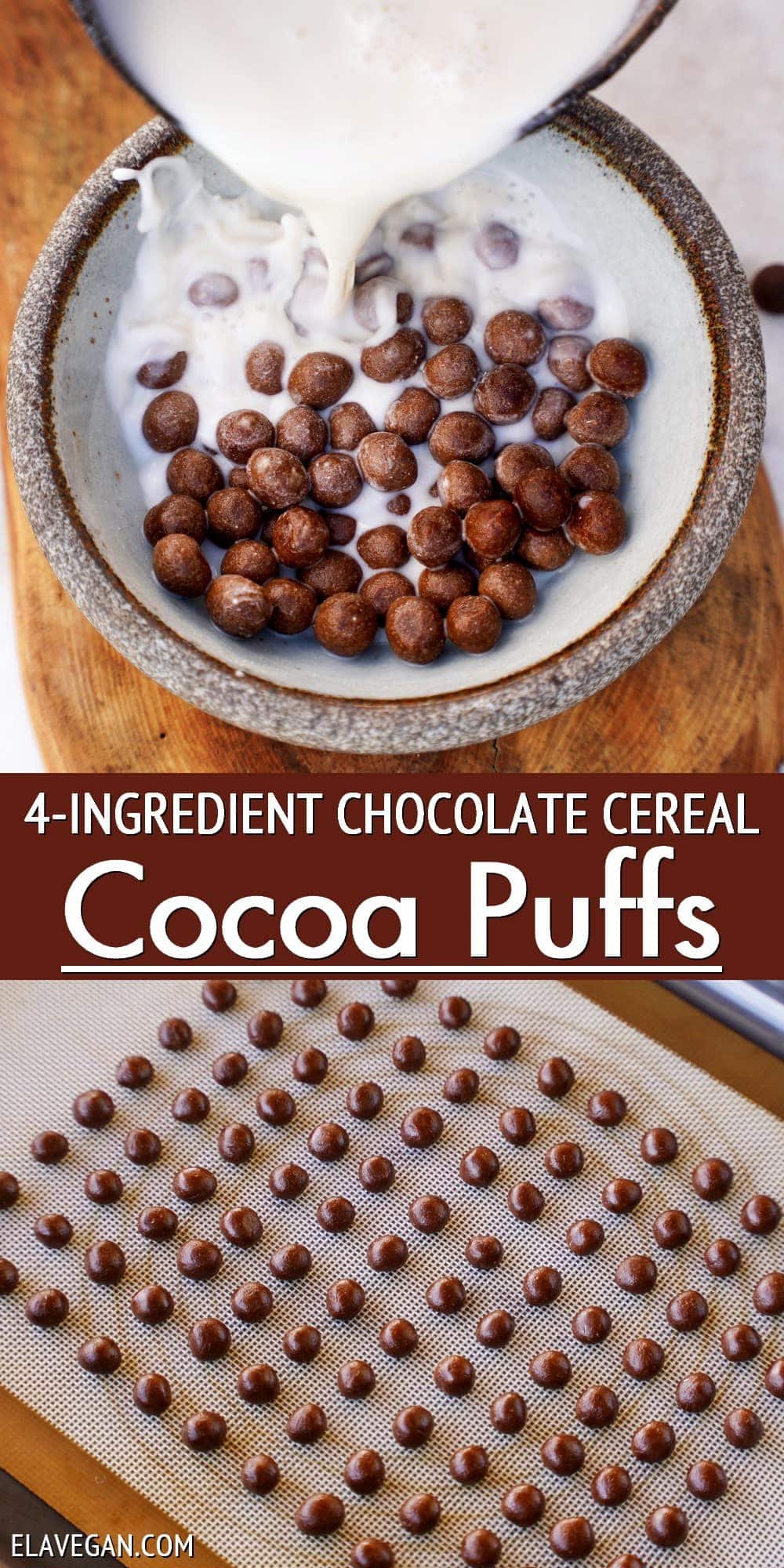 Pinterest Collage 4-ingredient chocolate cereal cocoa puffs