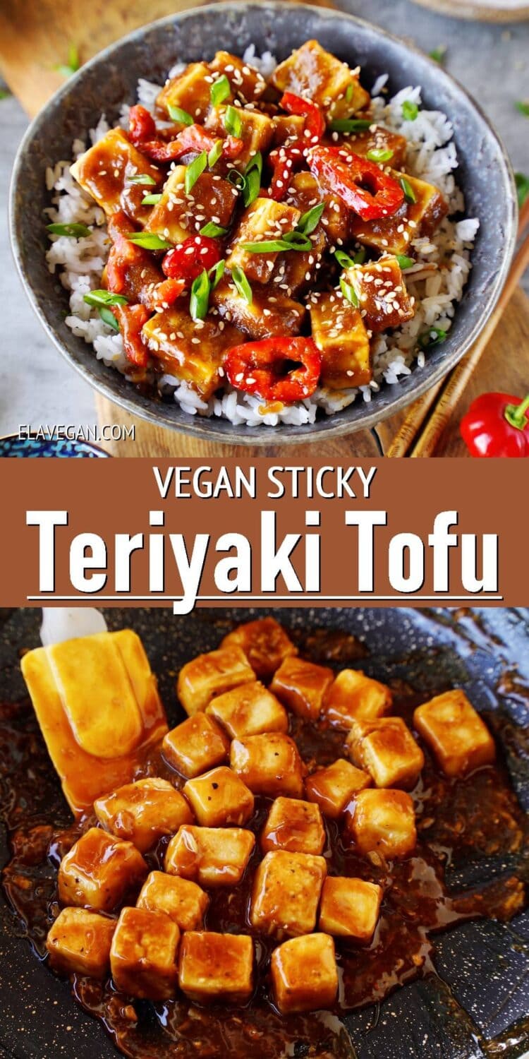 Pinterest Collage Vegan Sticky Teriyaki Tofu