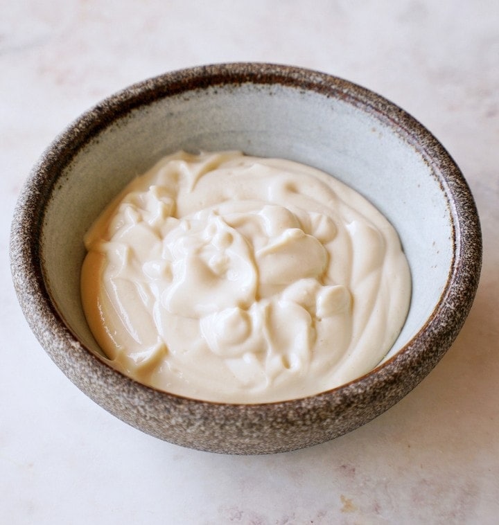 Dairy-Free yogurt in bowl