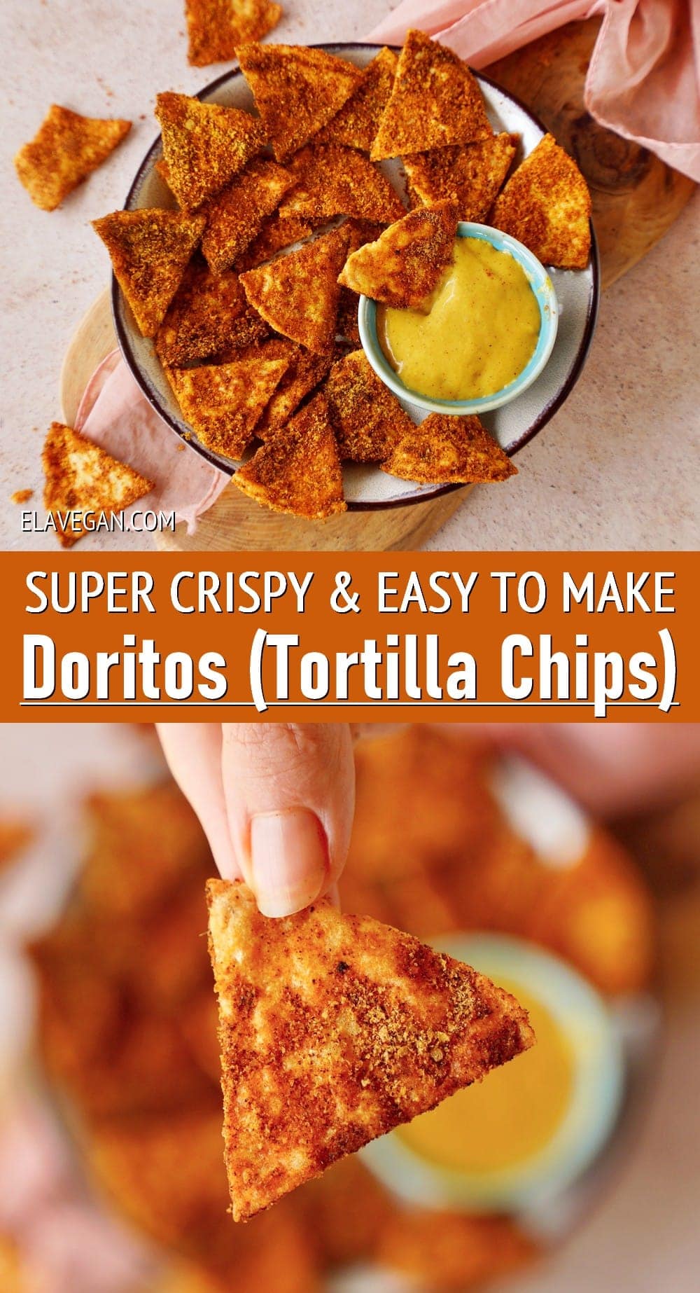Pinterest Collage crispy and easy to make Doritos Tortilla Chips