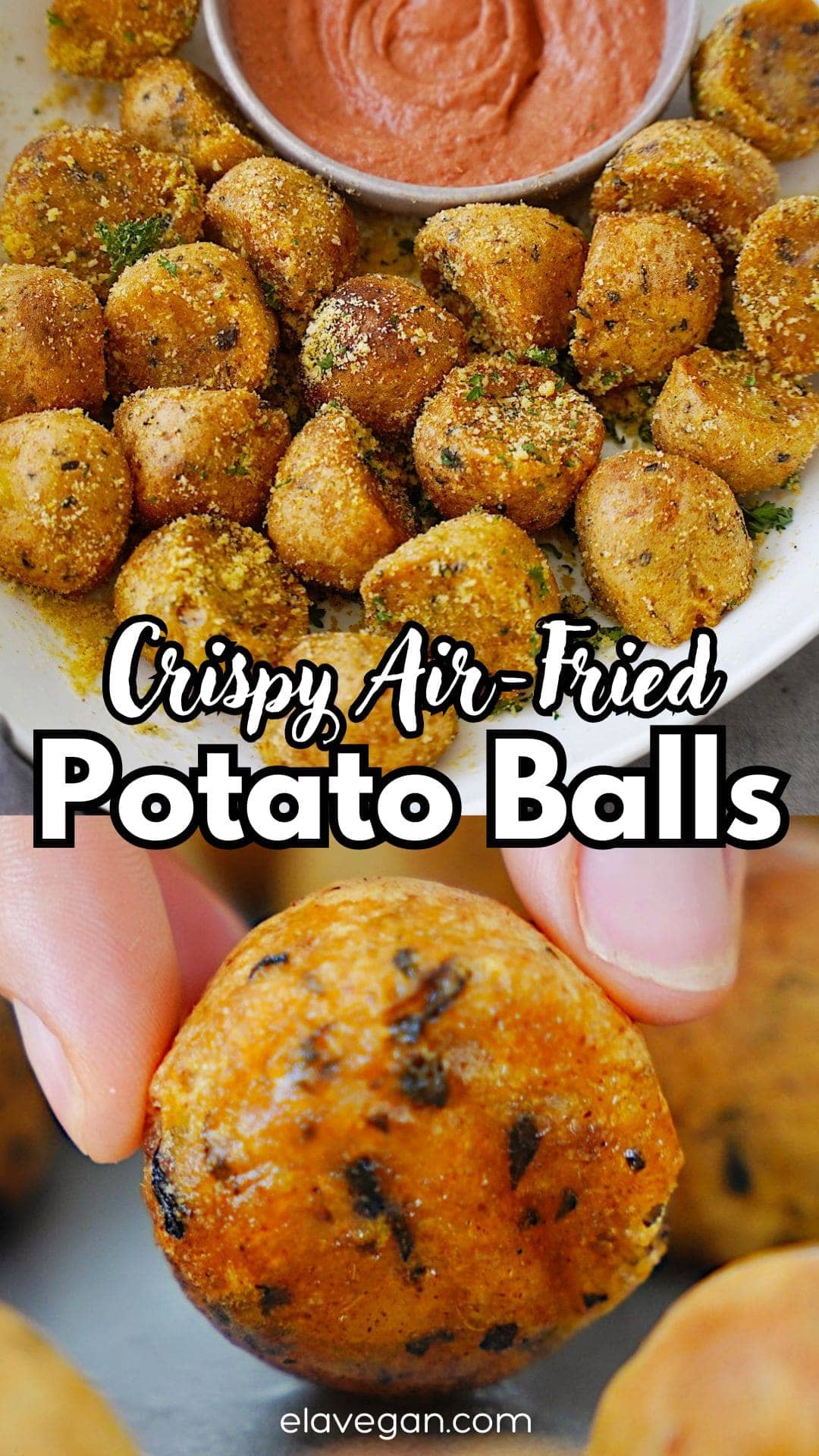 Pinterest crispy air fried potato balls