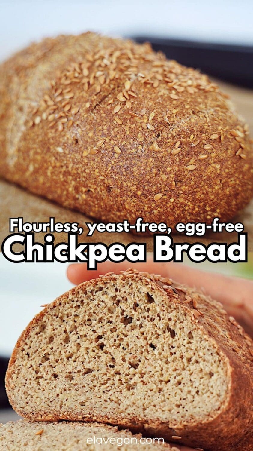 Pinterest flourless yeast-free egg-free chickpea bread