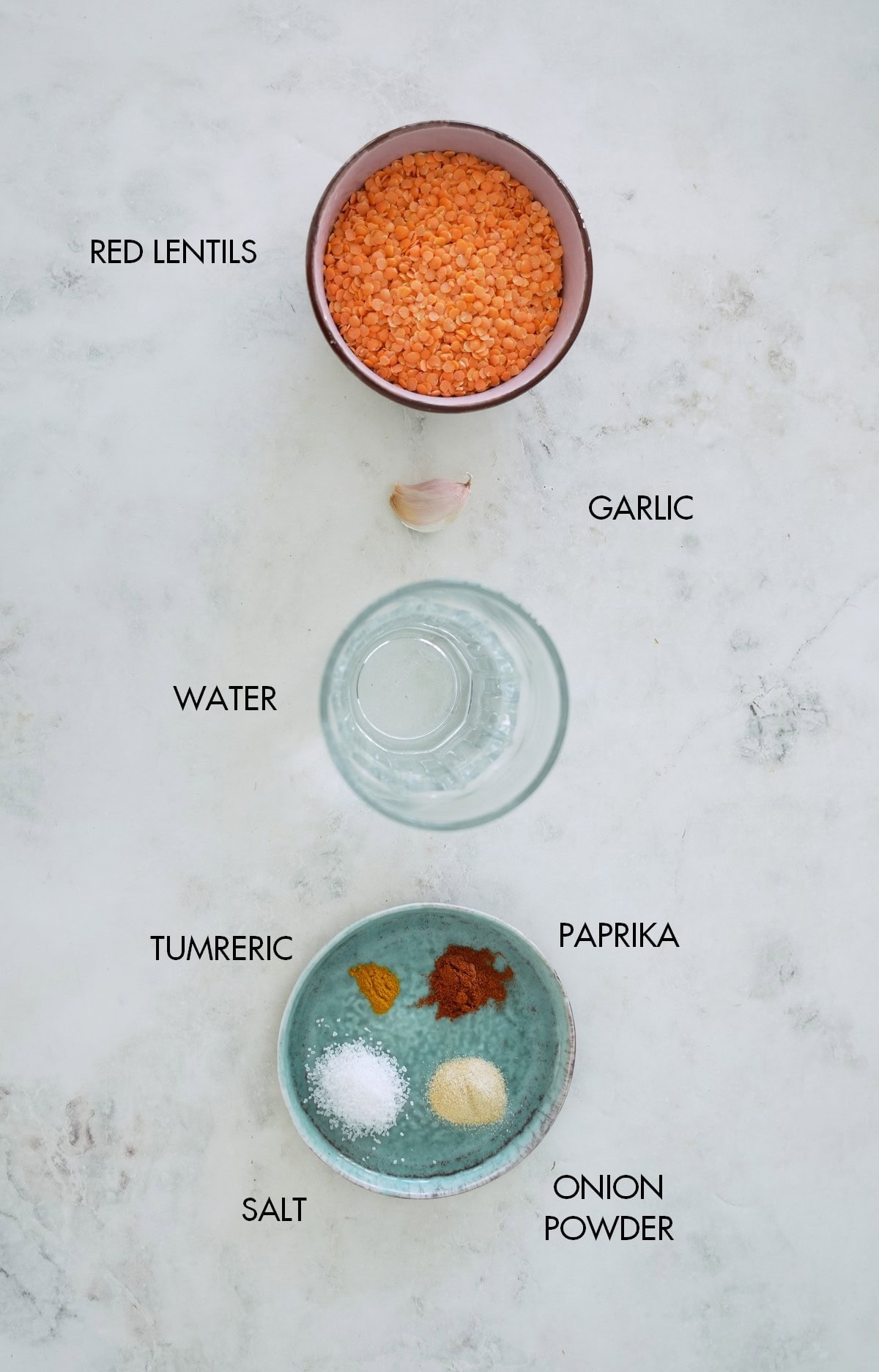 ingredients lentil crackers