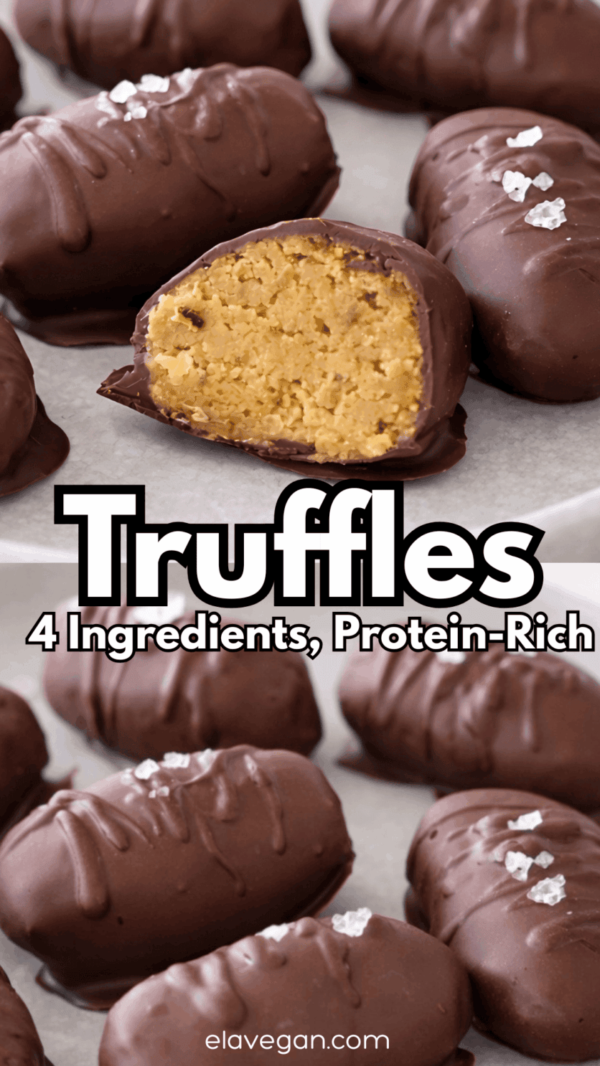 Pinterest Collage protein-rich truffles with 4 ingredients