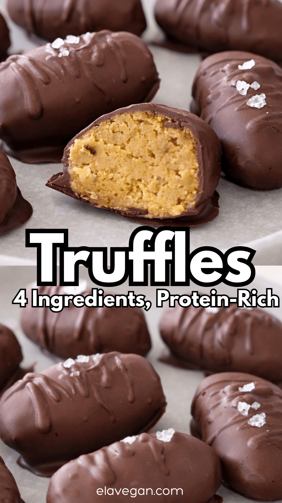 Pinterest Collage protein-rich truffles with 4 ingredients