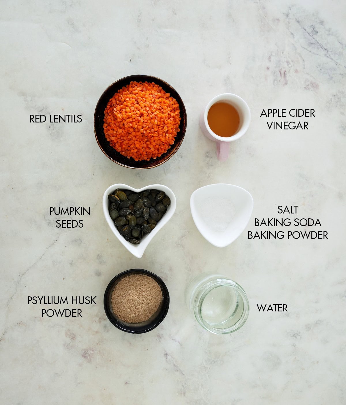 red lentil bread ingredients
