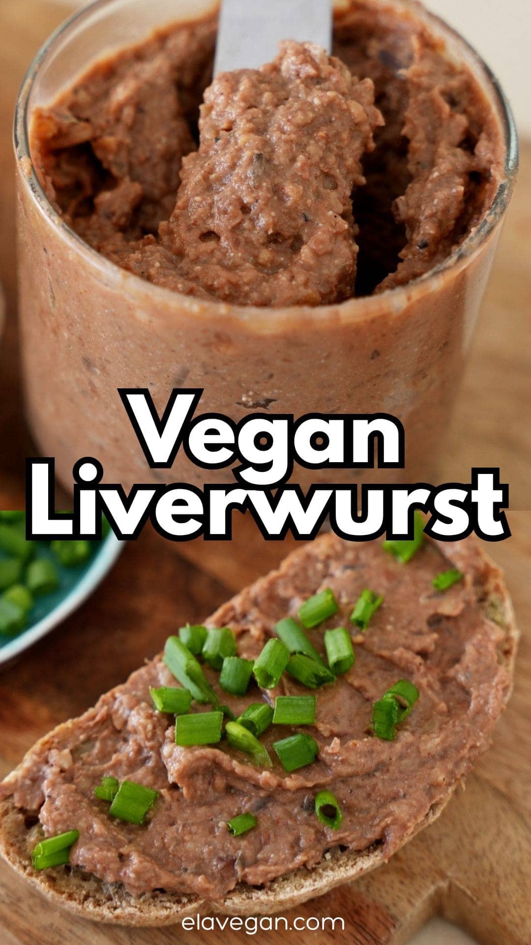 Pinterest collage vegan liverwurst